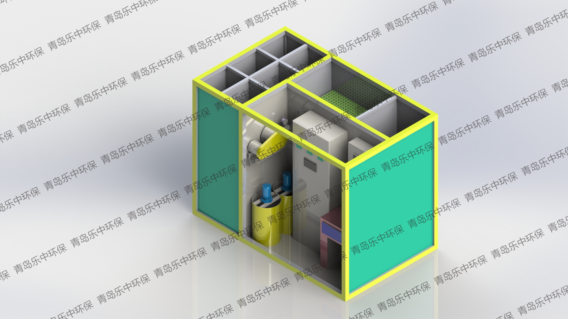 自来水厂模块化净水设备_一体化净水装置_青岛乐中